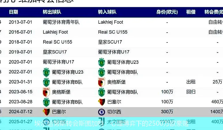 埃尔哈努斯转会斯图加特：心理博弈下的2500万欧豪赌
